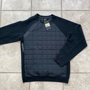 NEW Men’s Nike tech pack quilted core sweatshirt black size small S